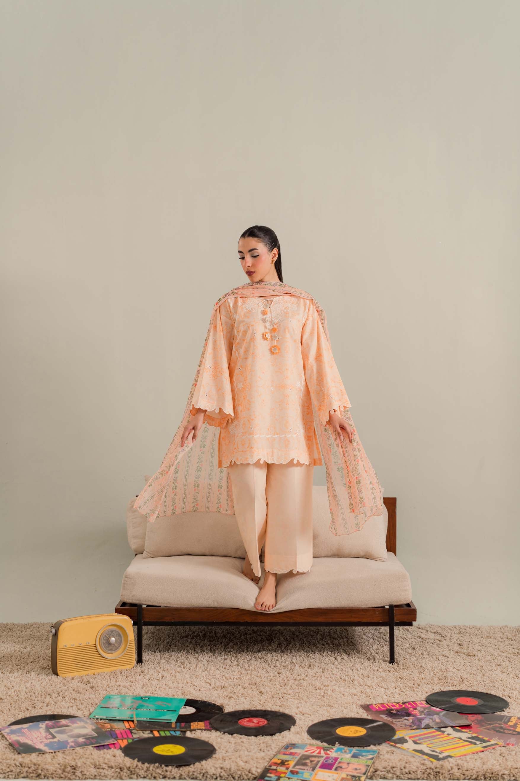 Nectar - 3Pc Printkari Suit
