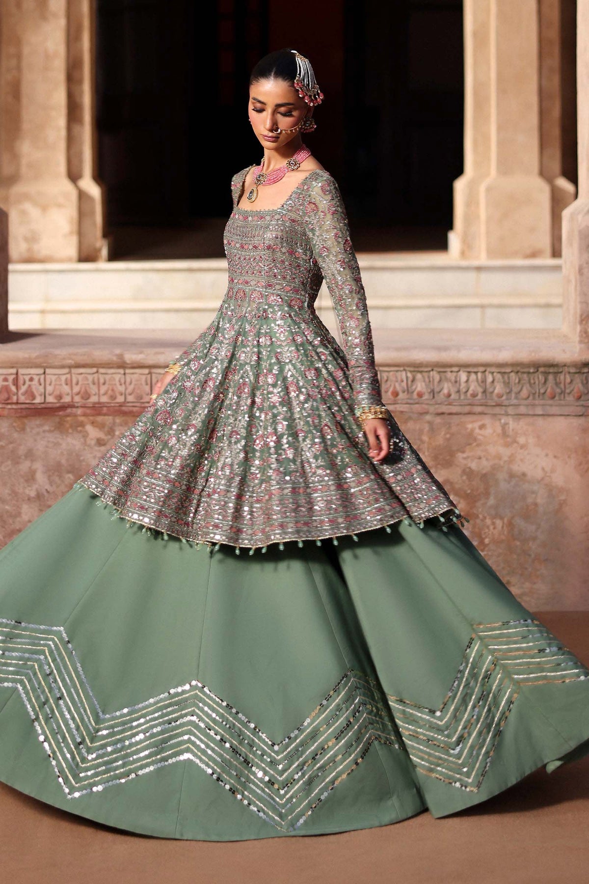 Embroidered Chiffon Fabric (3Pcs)