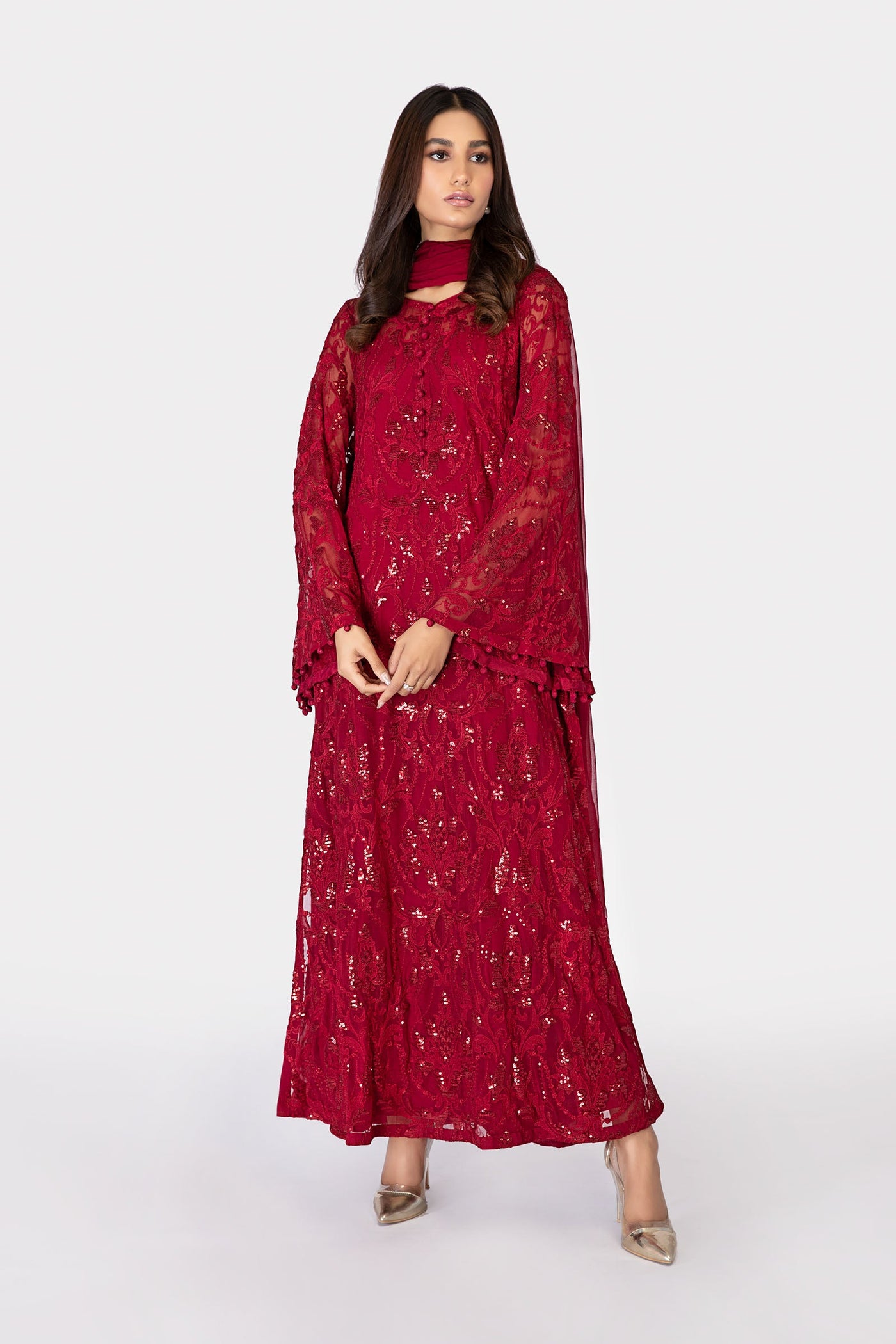 M.Luxe Fabrics Lf-304-Maroon