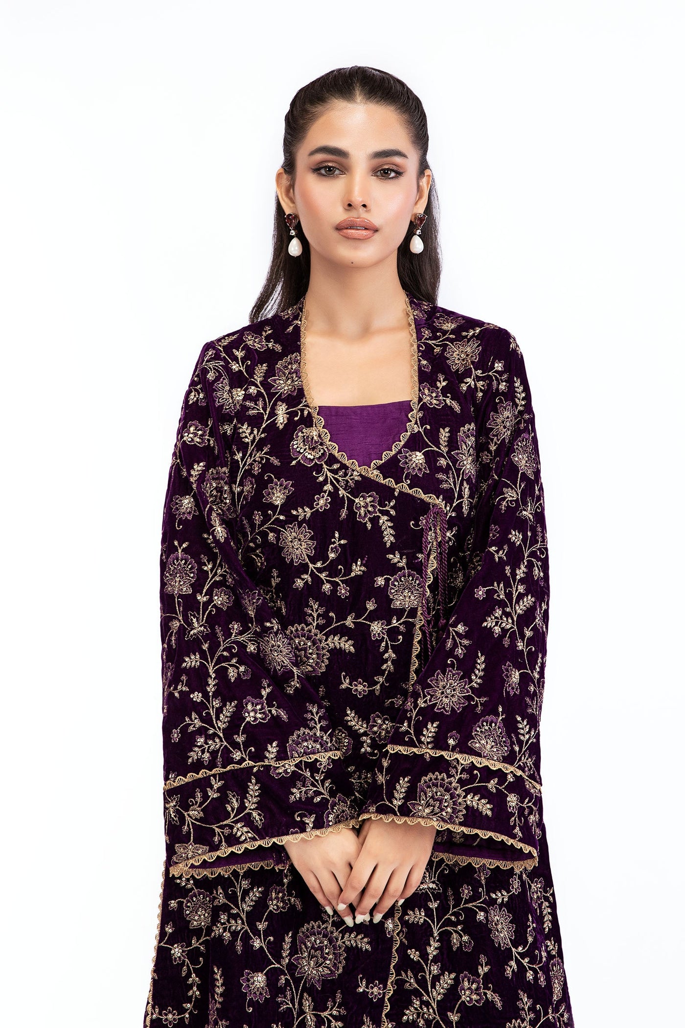 M.Luxe Fabrics Purple Lf-523