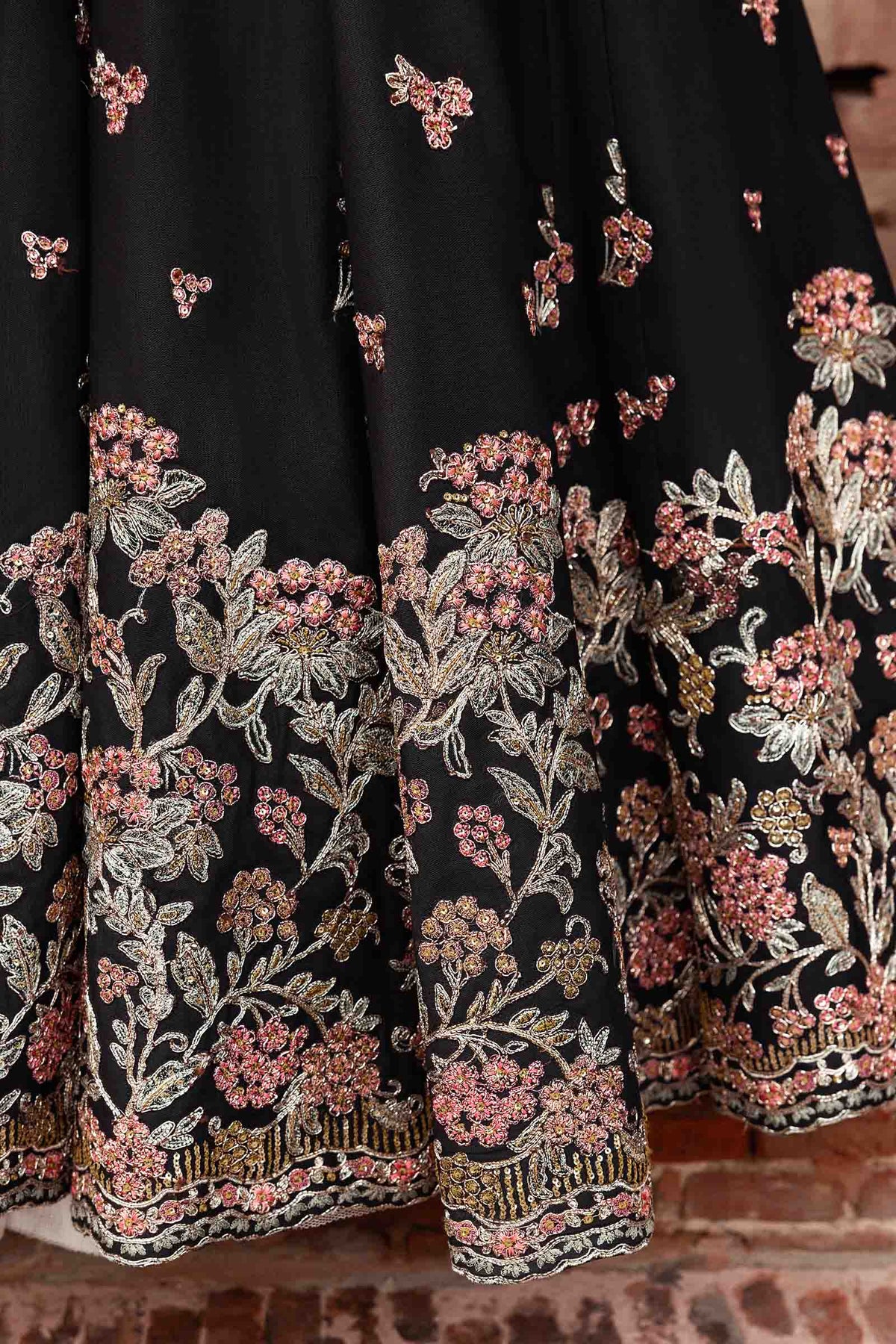 Embroidered Net Fabric (2Pcs) | LF-902