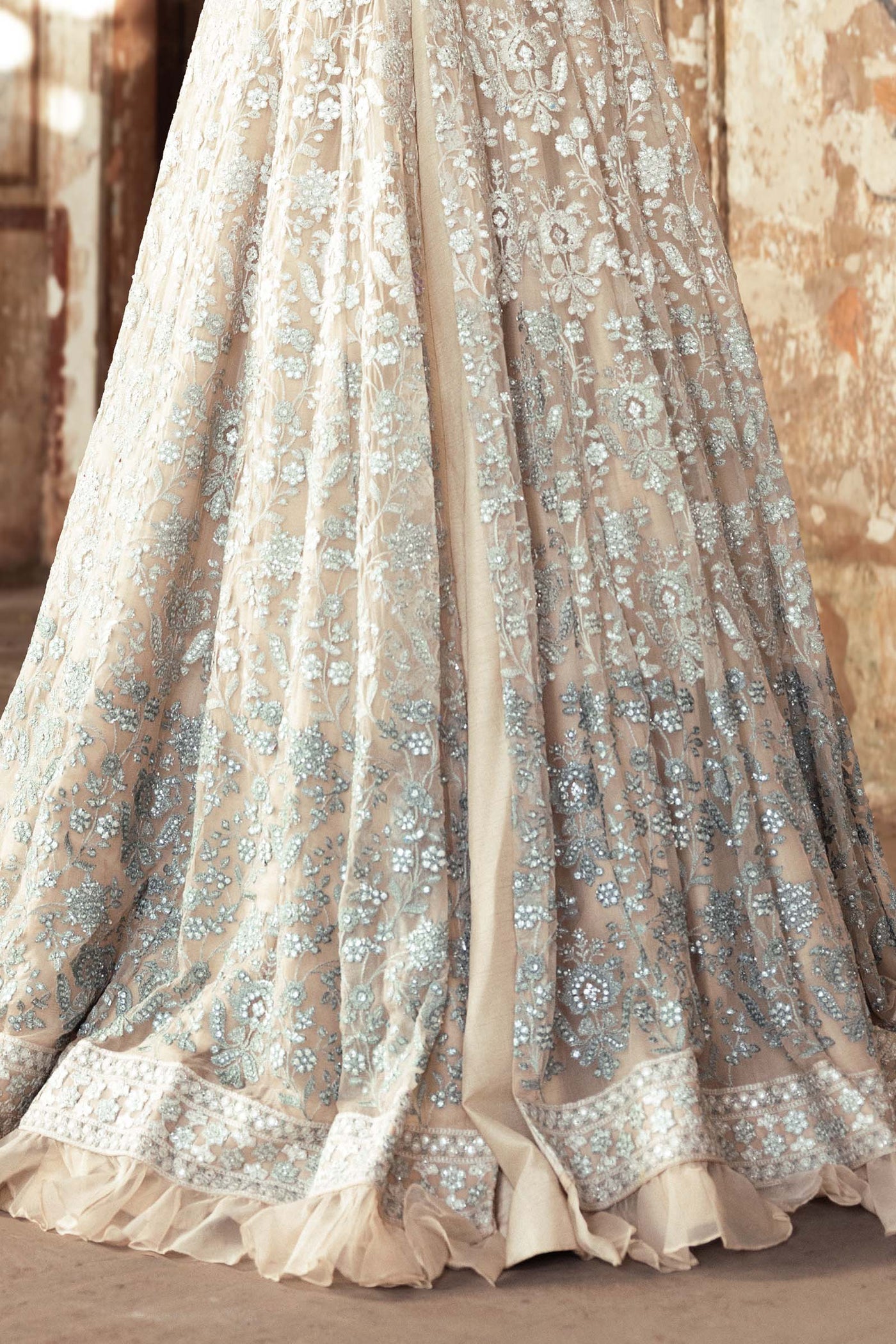 Embroidered Chiffon Fabric (2Pcs) | LF-918