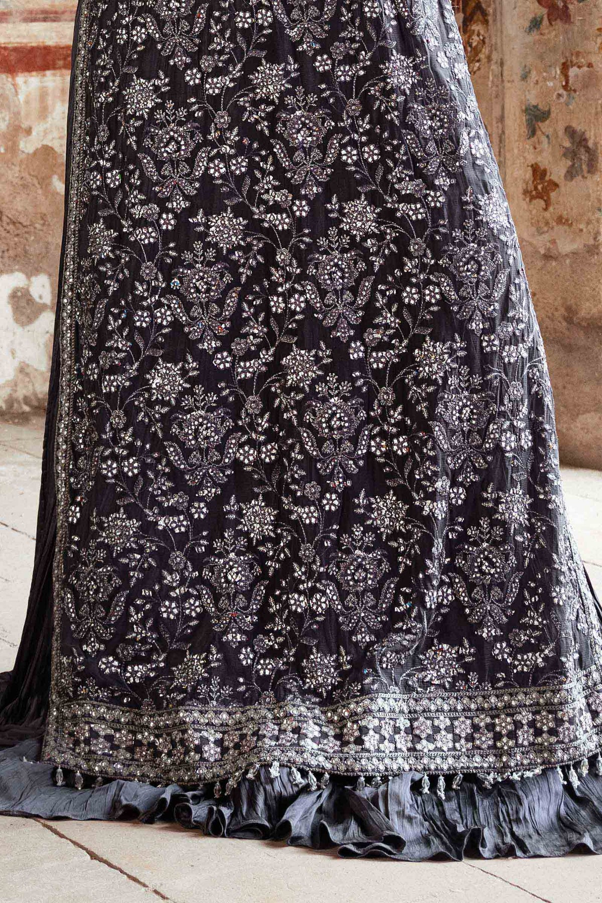 Embroidered Chiffon Fabric (2Pcs) | LF-919