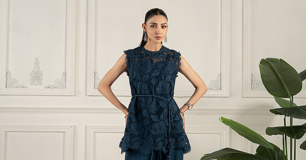 Embroidered Silk Fabric (1Pc) | LF-CH1