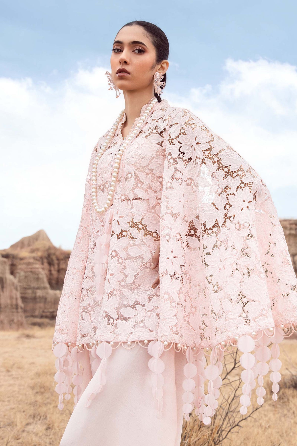 Embroidered Silk Fabric (1Pc) | LF-CH3