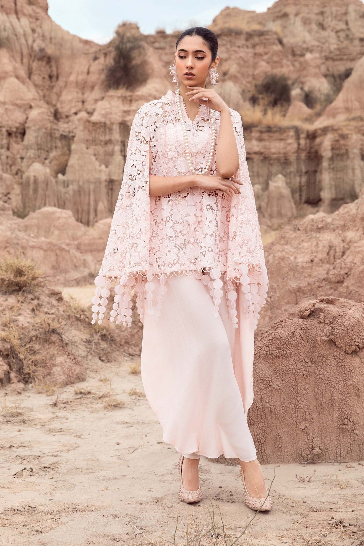 Embroidered Silk Fabric (1Pc) | LF-CH3