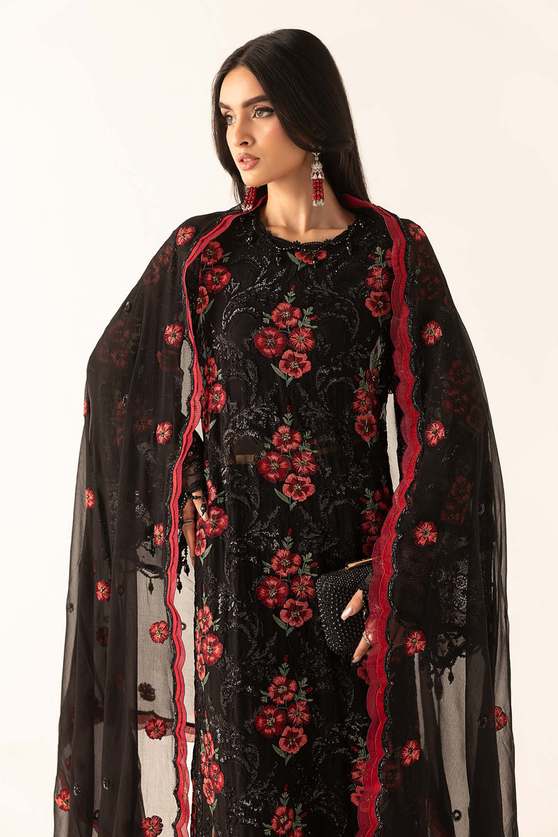 Embroidered Chiffon Fabric (3Pcs)
