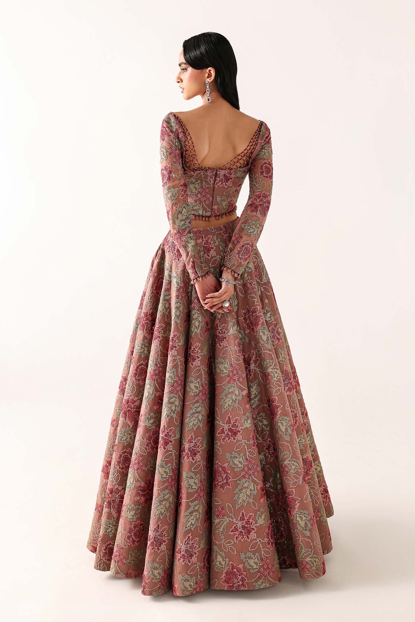 Embroidered Chiffon Fabric (3Pcs)