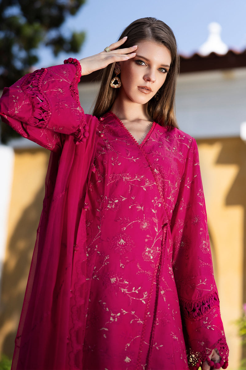 Embroidered Lawn Fabric (2Pcs)