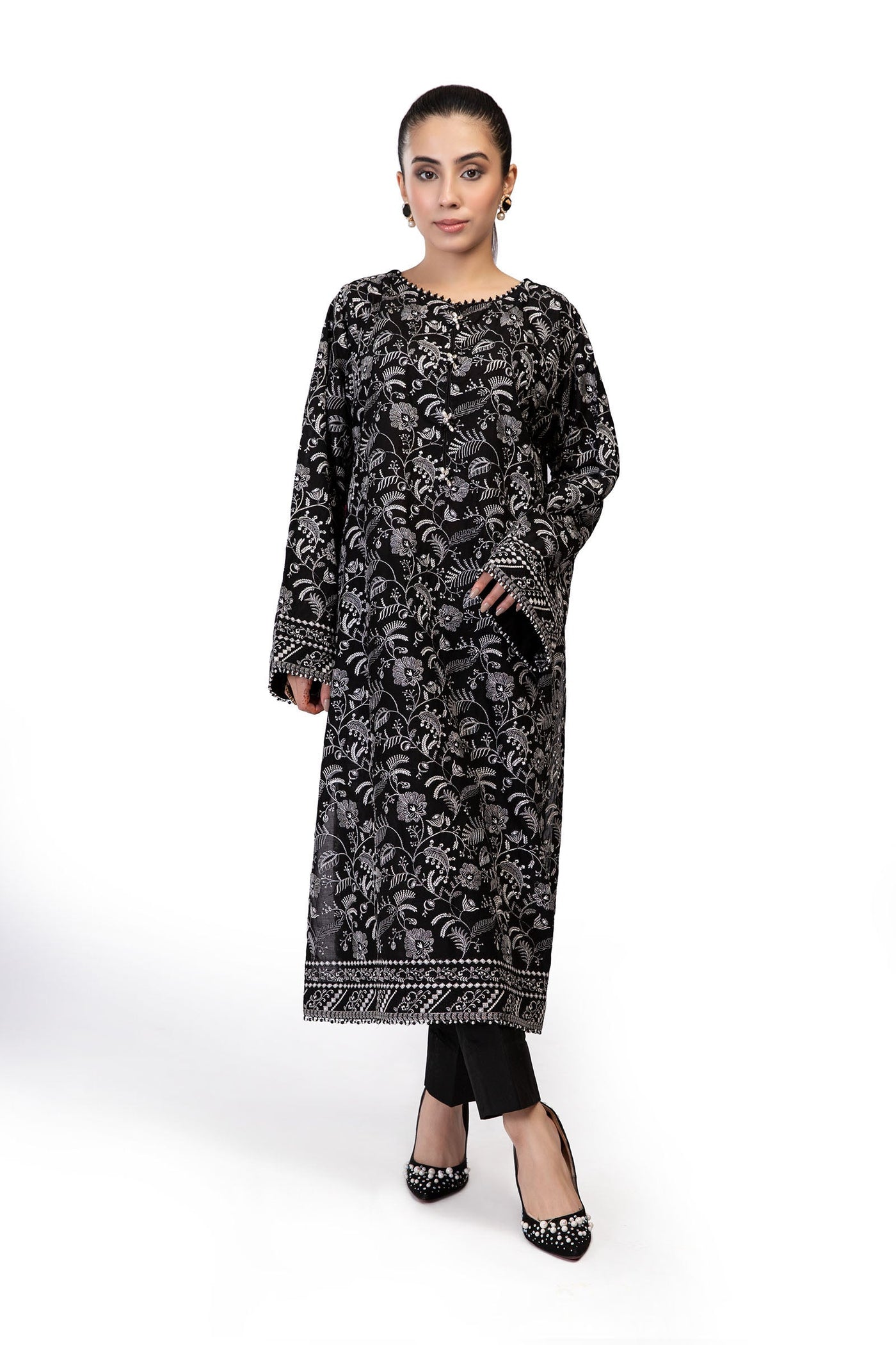 M.Luxe Fabrics Black Lf-406