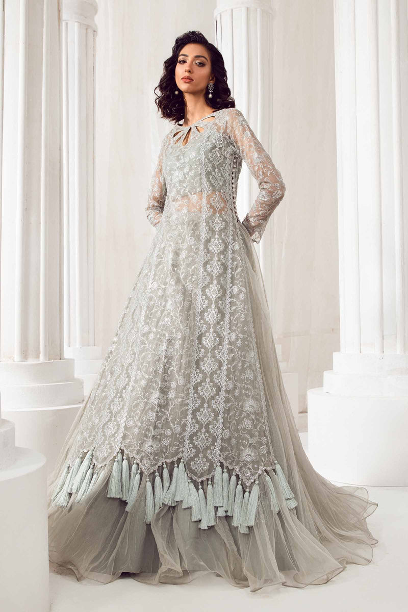 Embroidered Organza Fabric (2Pcs) | Lf-713