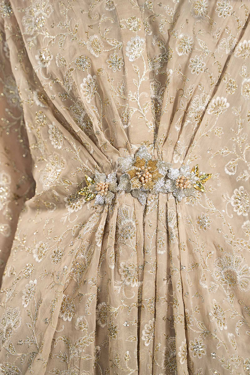 Embroidered Chiffon Fabric (2Pcs) | Lf-718