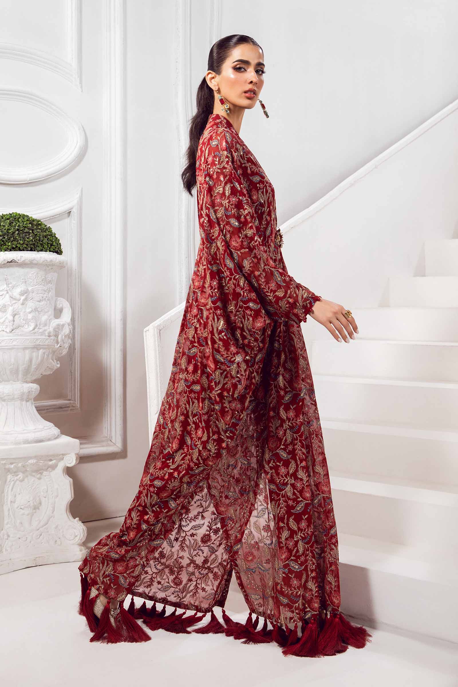 Embroidered Chiffon Fabric (2Pcs) | LF-718