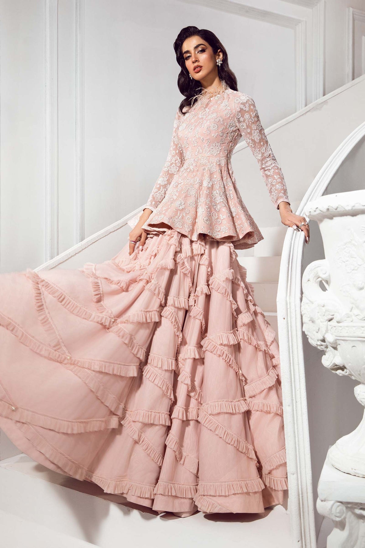 Embroidered Chiffon Fabric (3Pcs) | LF-721