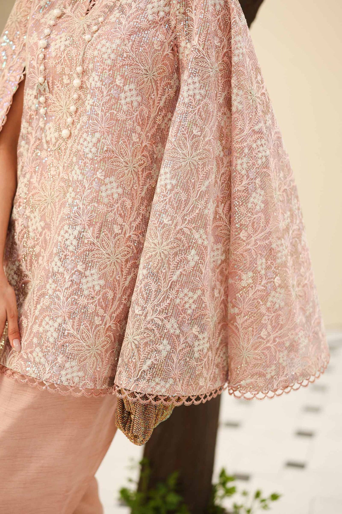 Embroidered Net Fabric (2Pcs) | LF-802