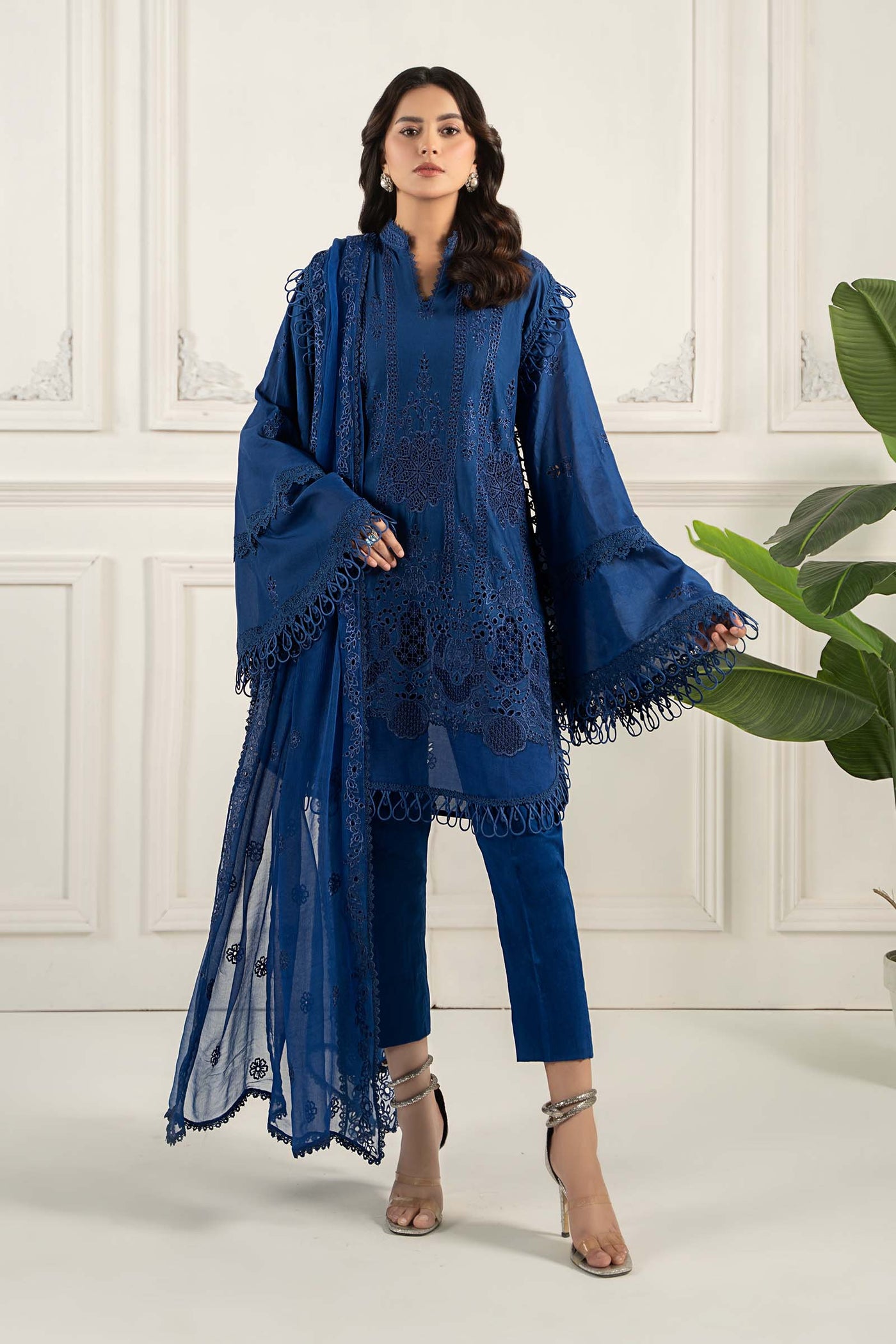 Embroidered Lawn Fabric (3Pcs) | Lf-803
