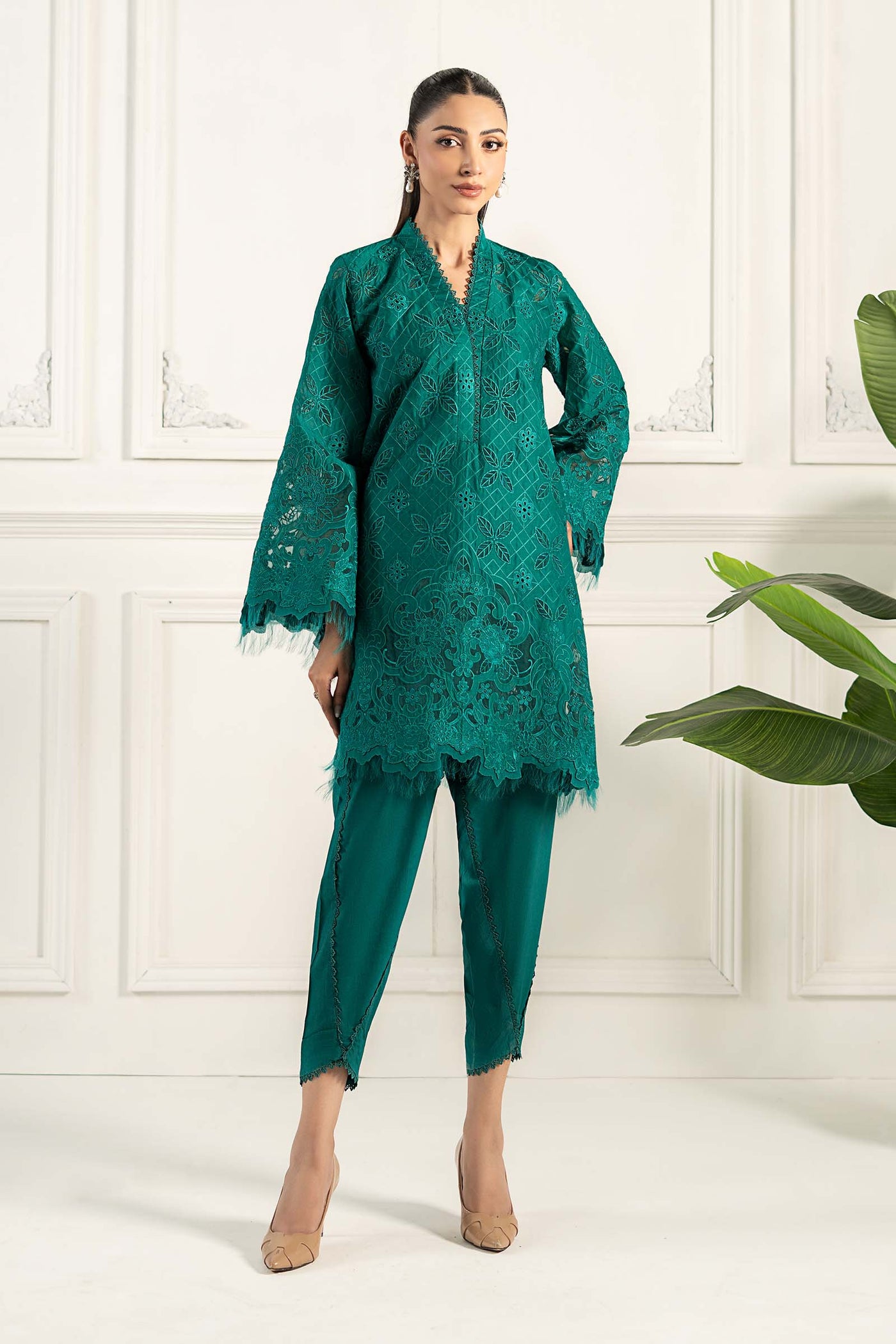 Embroidered Lawn Fabric (3Pcs) | Lf-804
