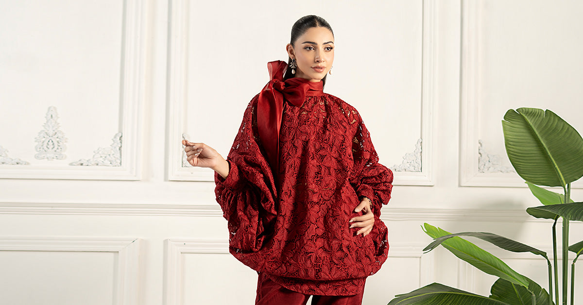 Embroidered Silk Fabric (1Pc) | LF-CH2