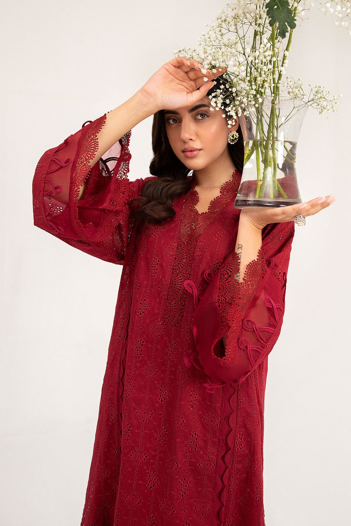 M.Luxe Fabrics Maroon LF-403