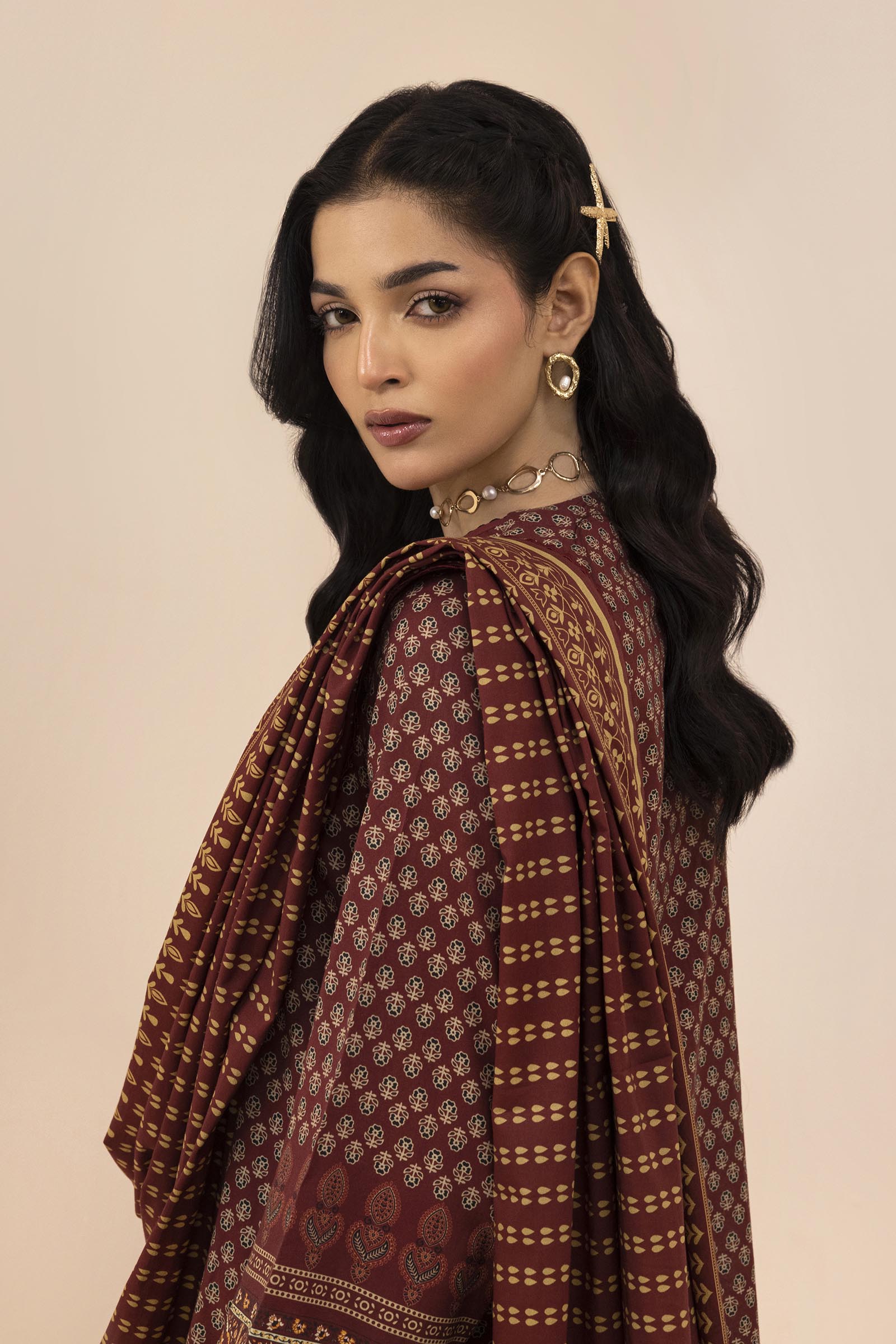 Unstitched 3 Piece Lawn Suit