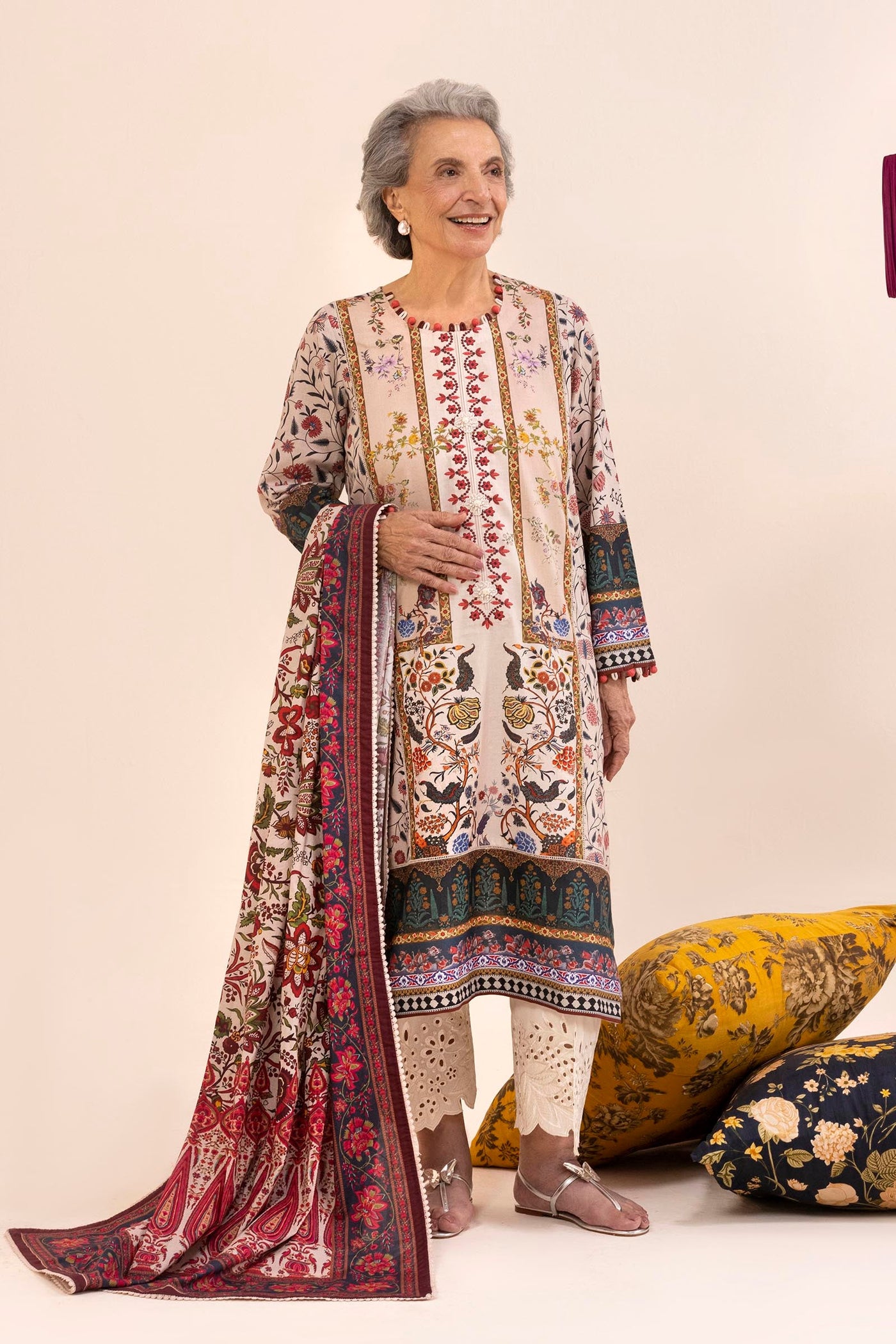 Unstitched 3 Piece Lawn Suit