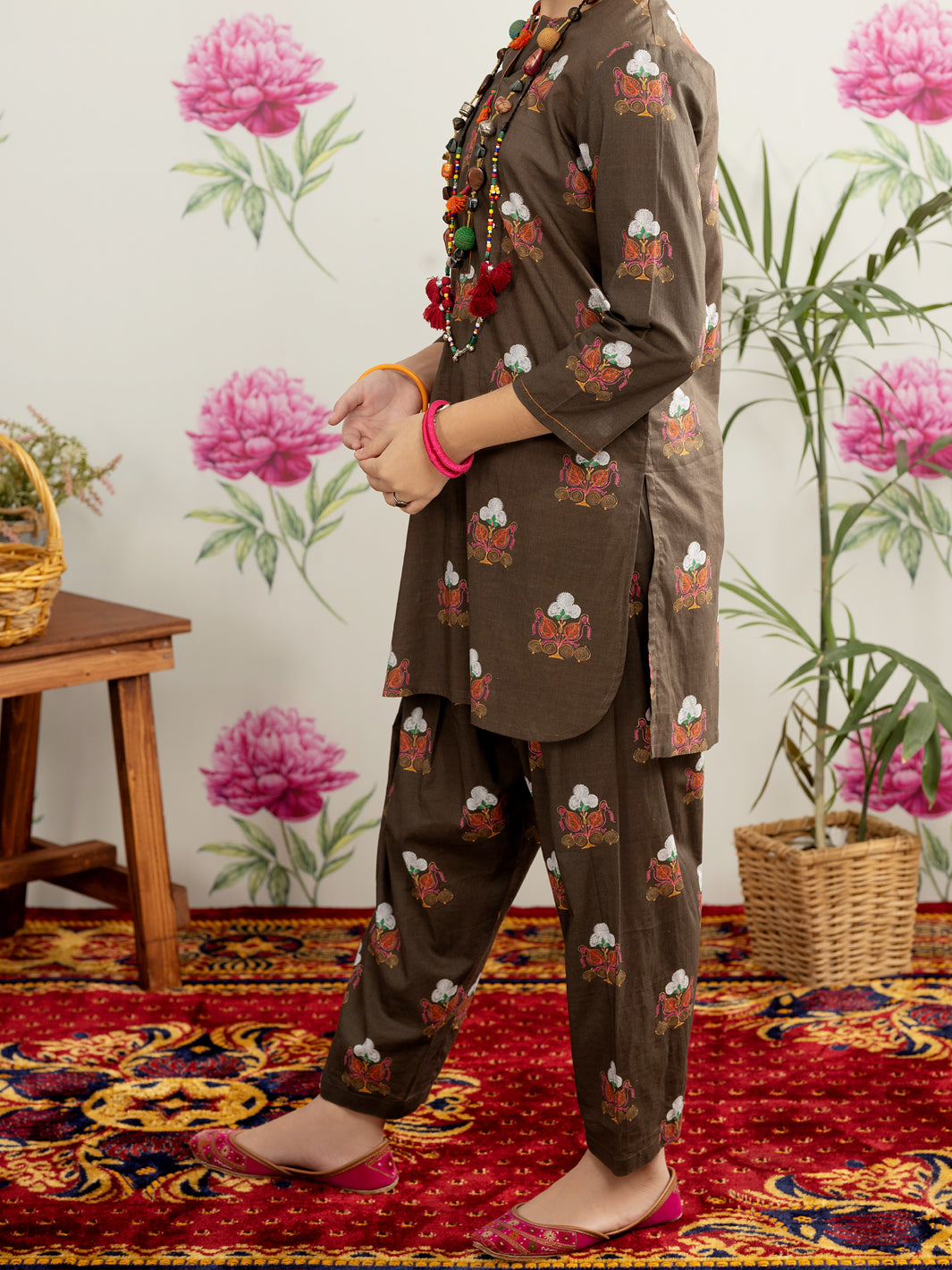 Mehndi Green Lawn 2 Piece Stitched - ALT-2PS-LKS-1106