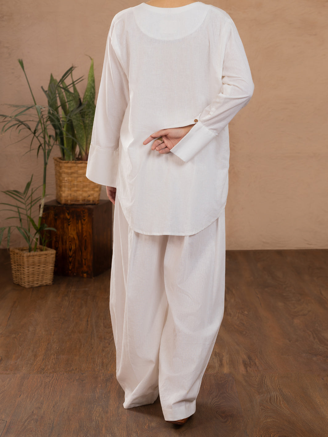 White Linen Tunic - ALCR-LK-1108