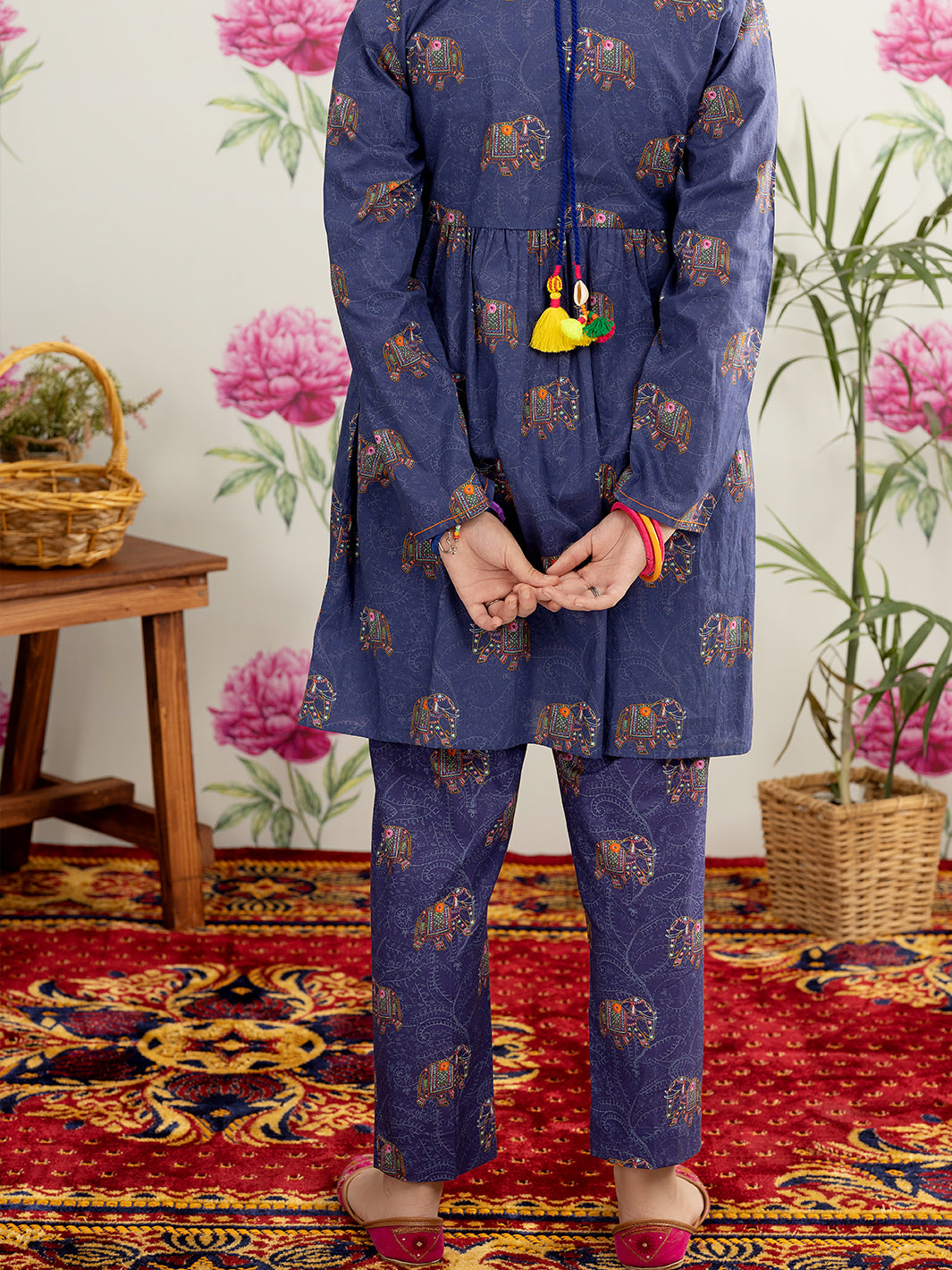 Navy Blue Lawn 2 Piece Stitched - ALT-2PS-LKS-1109