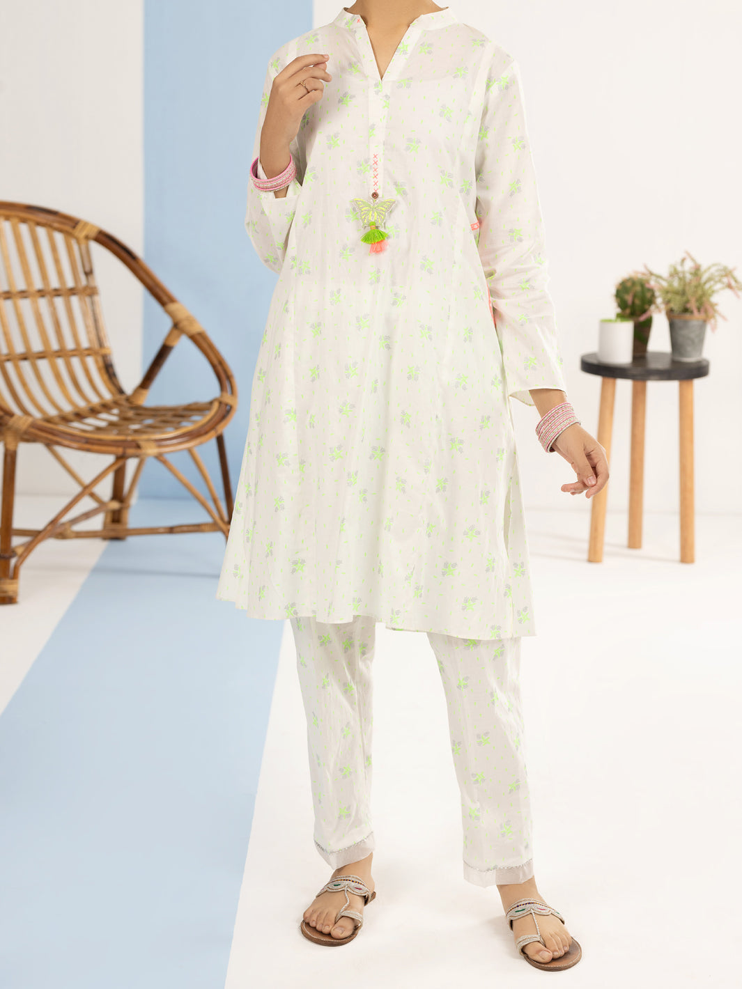 Light Green Lawn 2 Piece Stitched - ALT-2PS-LKS-1118