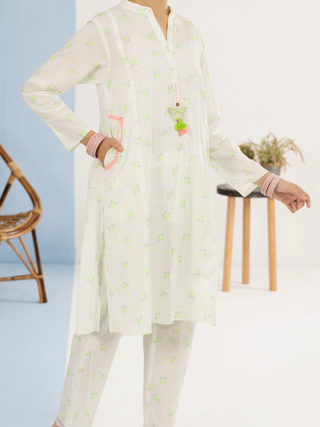 Light Green Lawn 2 Piece Stitched - ALT-2PS-LKS-1118