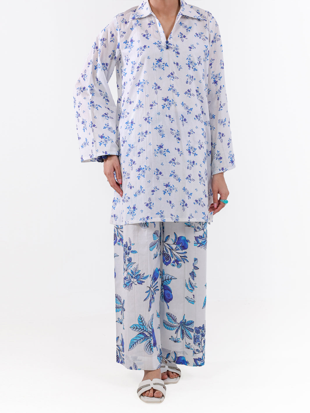 White Lawn 2Pc Unstitched - ALP-2PS-LKS-2497