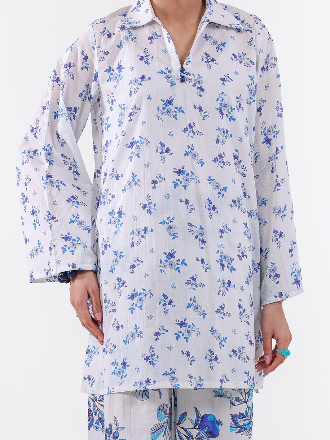 White Lawn 2Pc Unstitched - ALP-2PS-LKS-2497