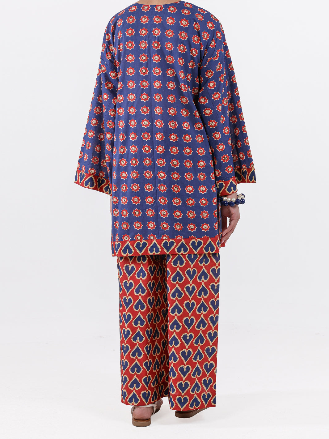 Navy Blue Lawn 2Pc Unstitched - ALP-2PS-LKS-2500