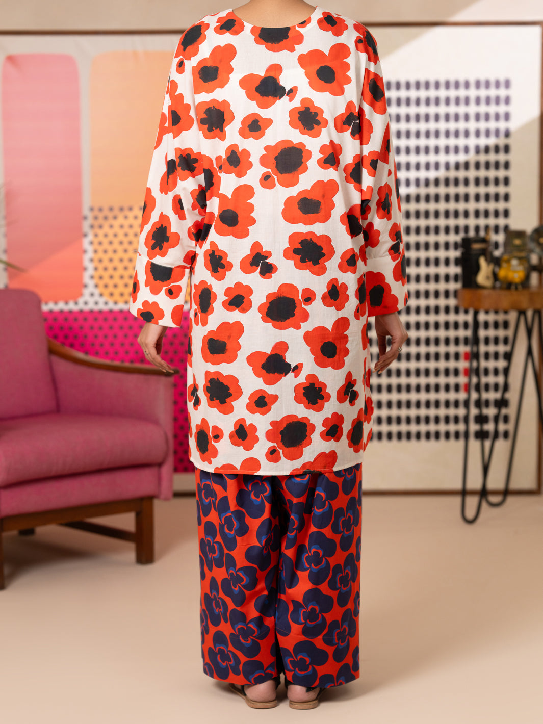 Off White Lawn Kurti - ALP-SLK-2809