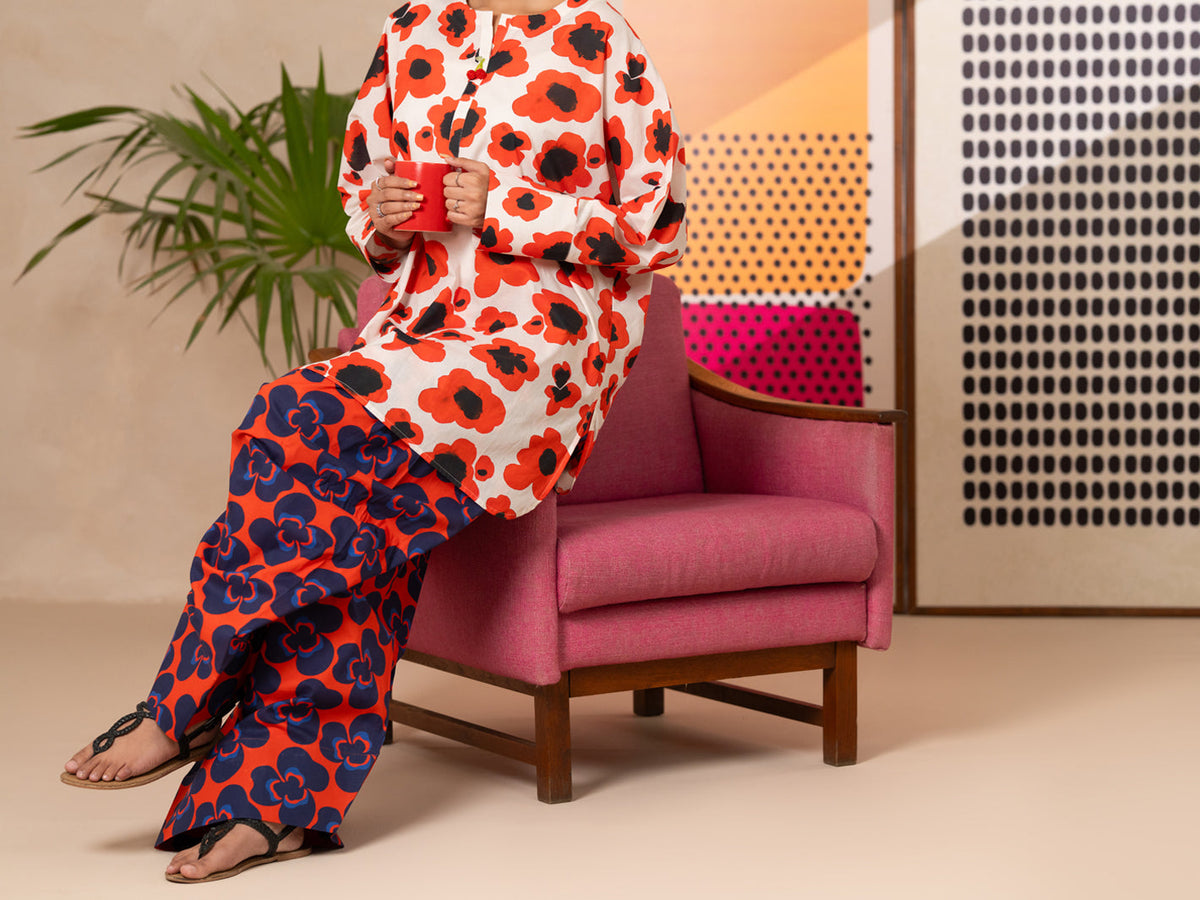 Multicolor Lawn 2Pc Stitched - ALP-2PS-LKS-2809