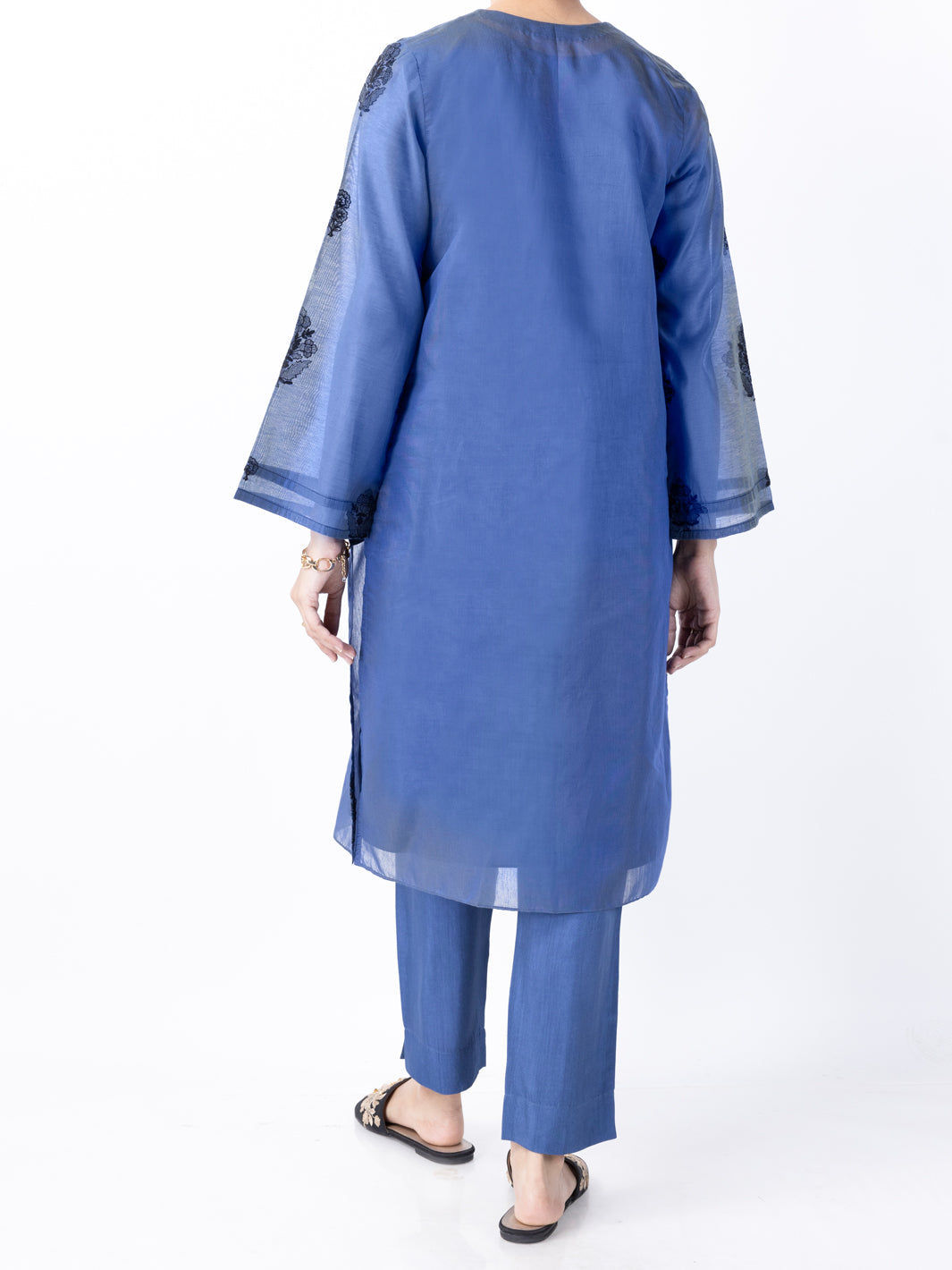 Blue Modal 2Pc Stitched - AL-2PS-LKS-946A