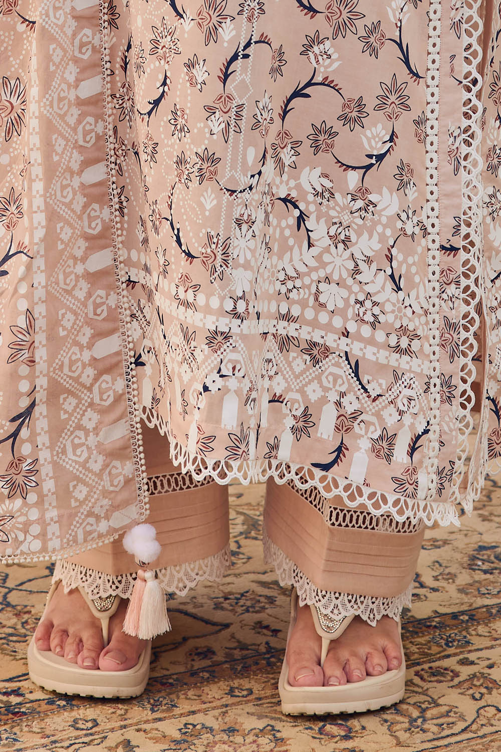 Cotton Straight Pants