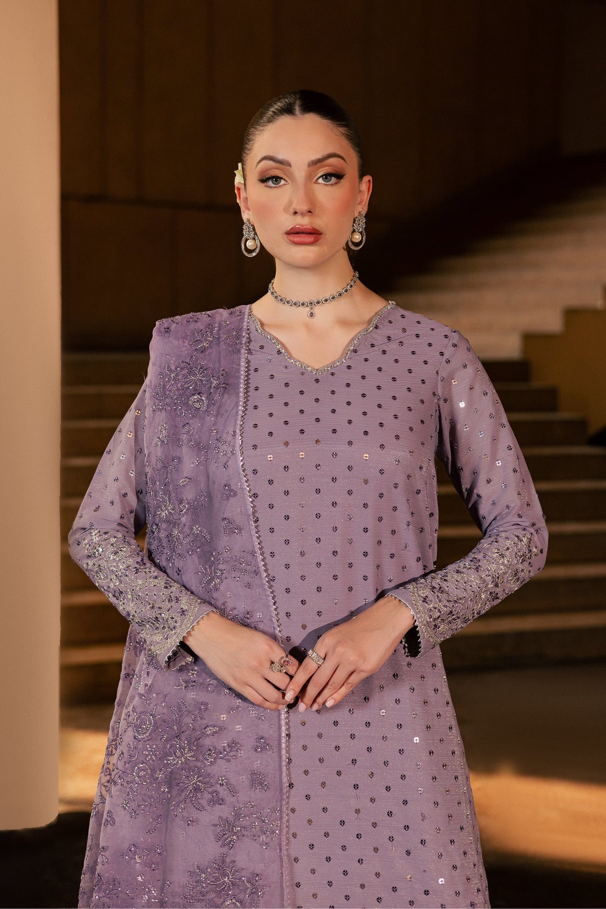 Lavender Zale 3Pc - Festive Luxe Pret