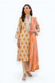 3 Piece Printed Lawn Suit With Lace