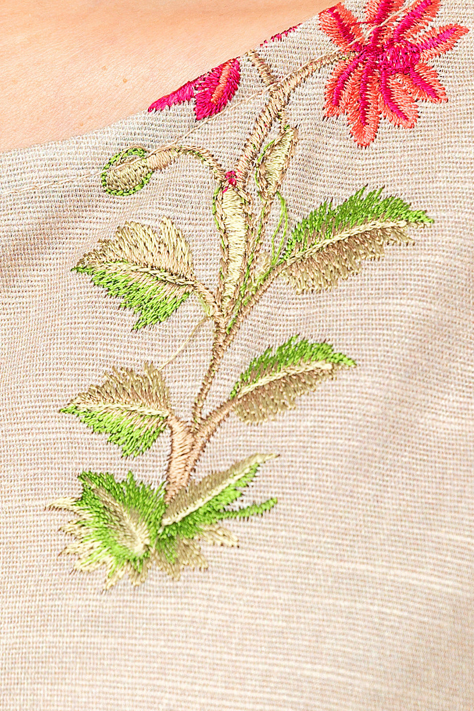 2 Piece Embroidered Khaddar Suit-Elegant Ivory (Unstitched)