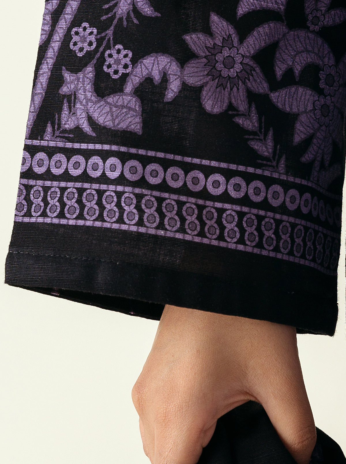 2 Piece - Printed Khaddar Suit - Olde World