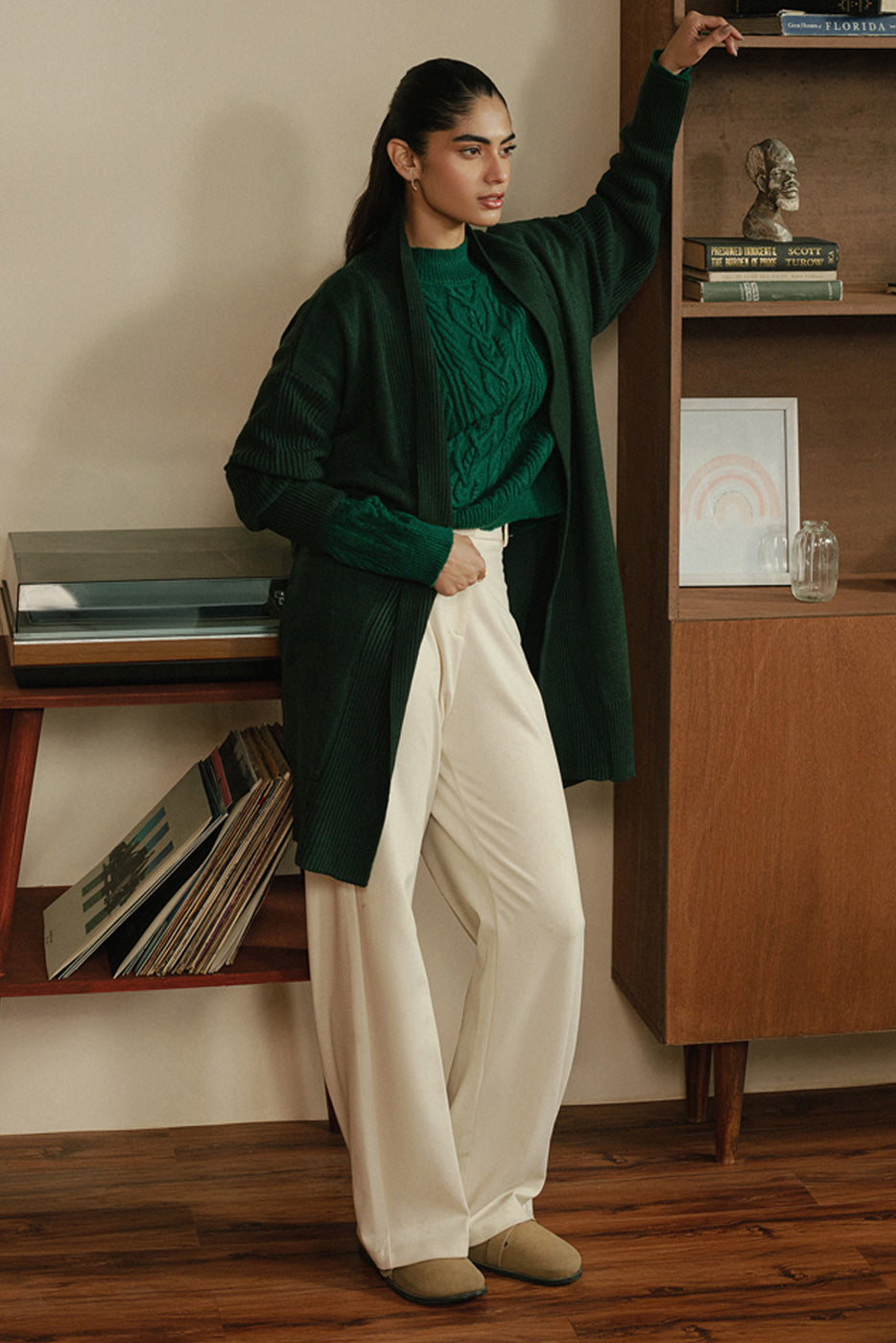 Long Knitted Shrug