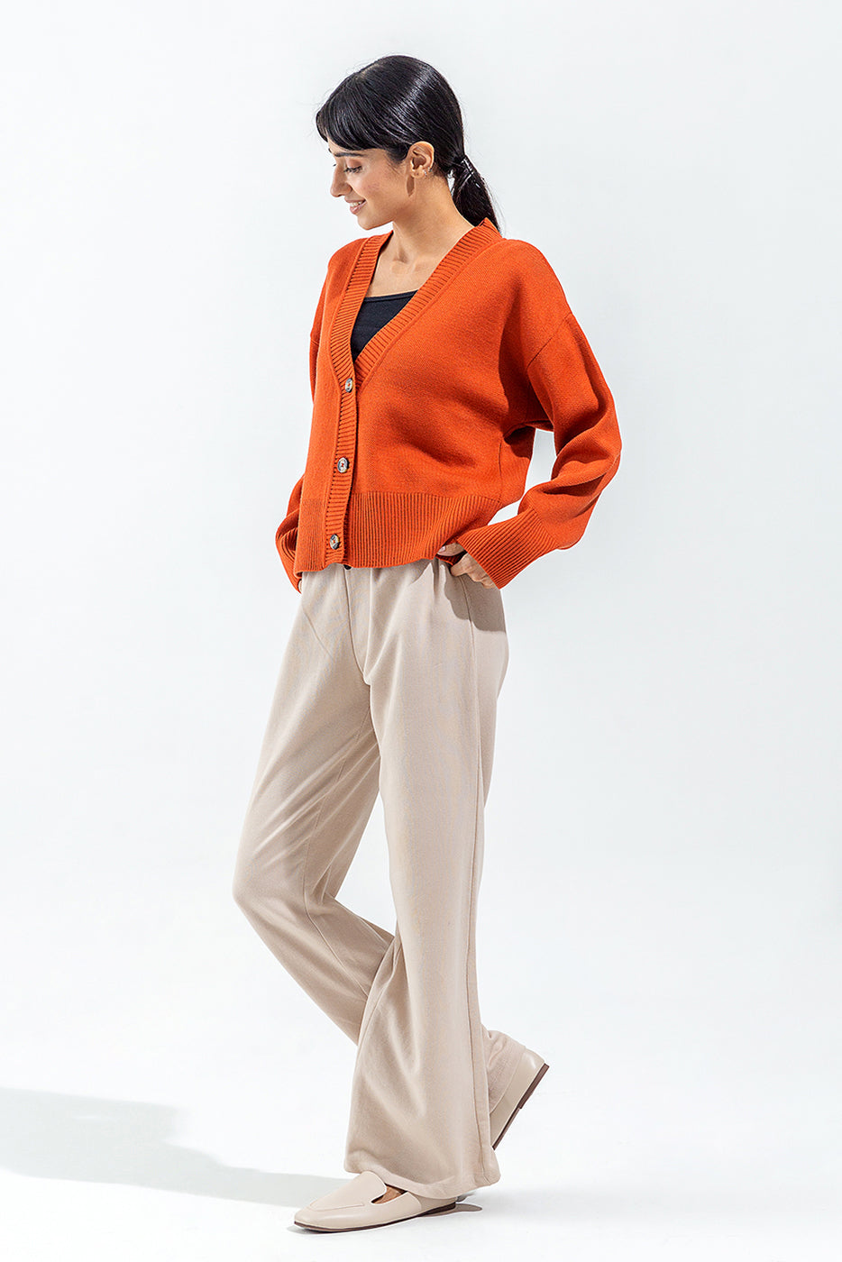 Embroidered Silk Trousers