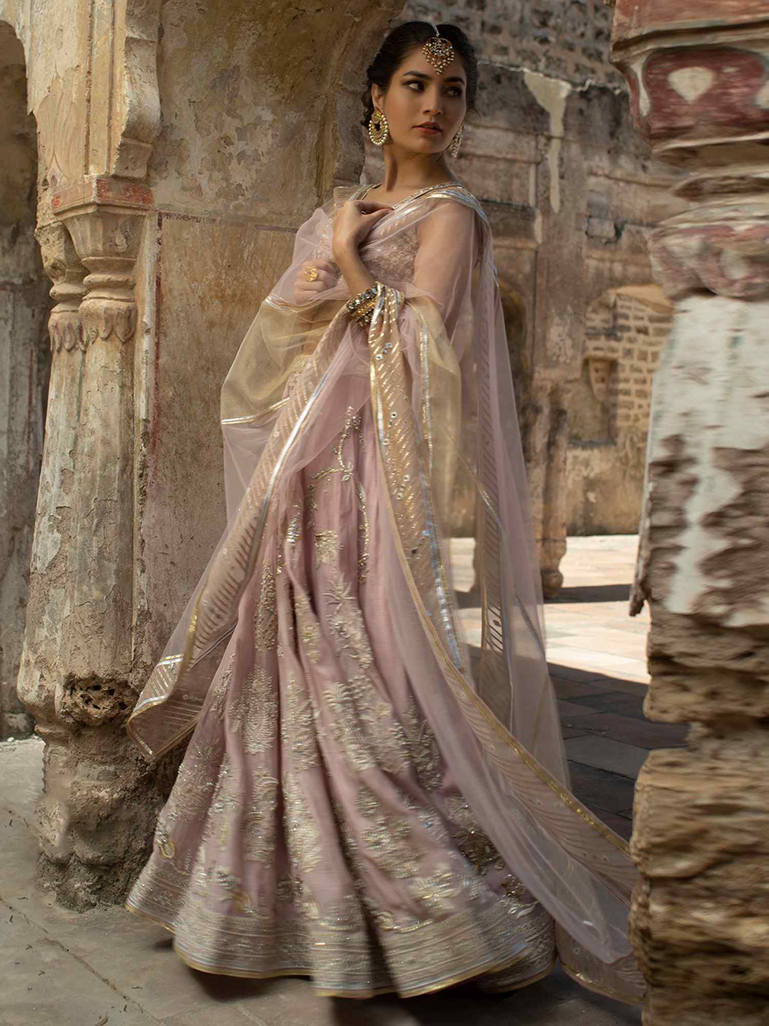 Blouse, Lehenga & Dupatta
