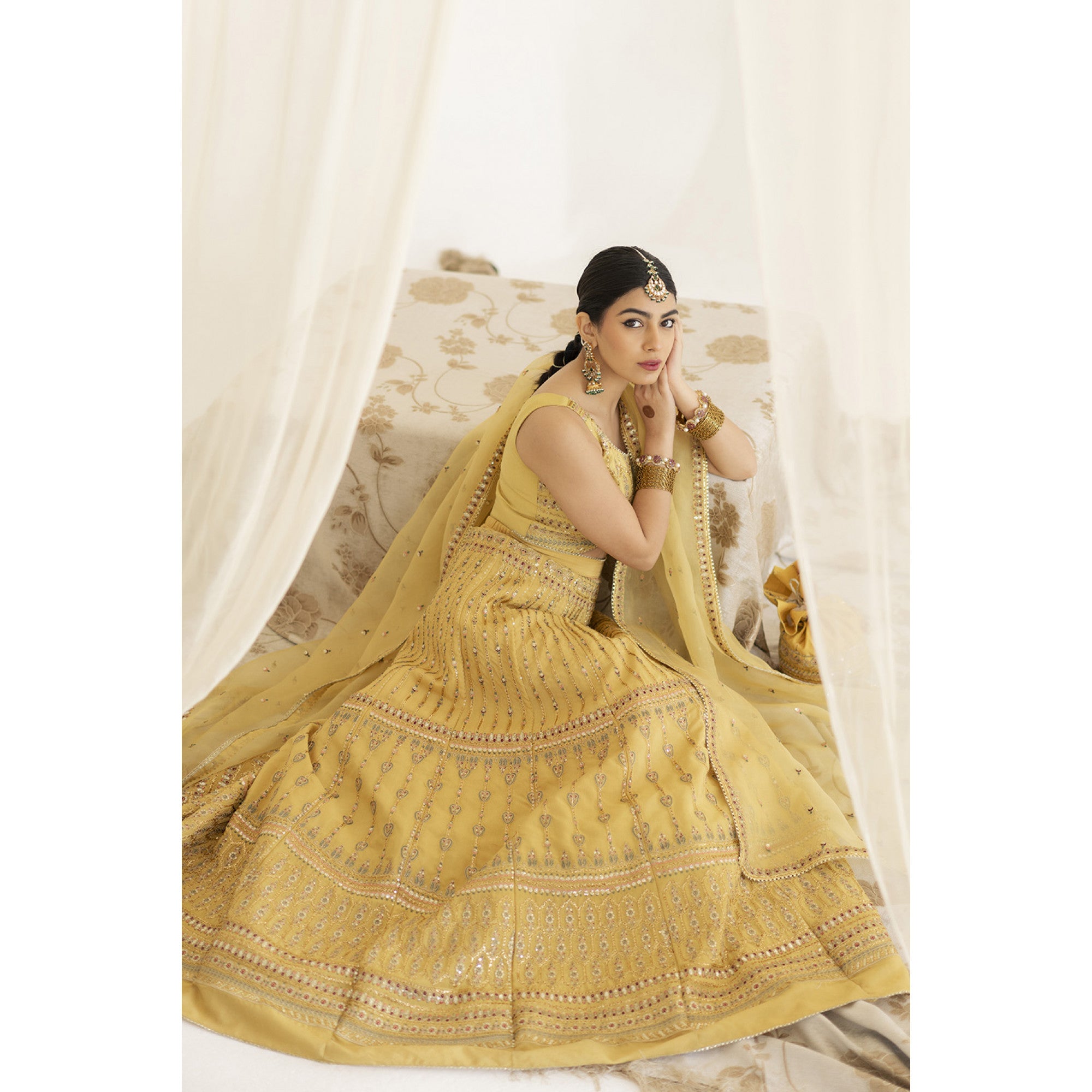Yellow Lehenga Choli