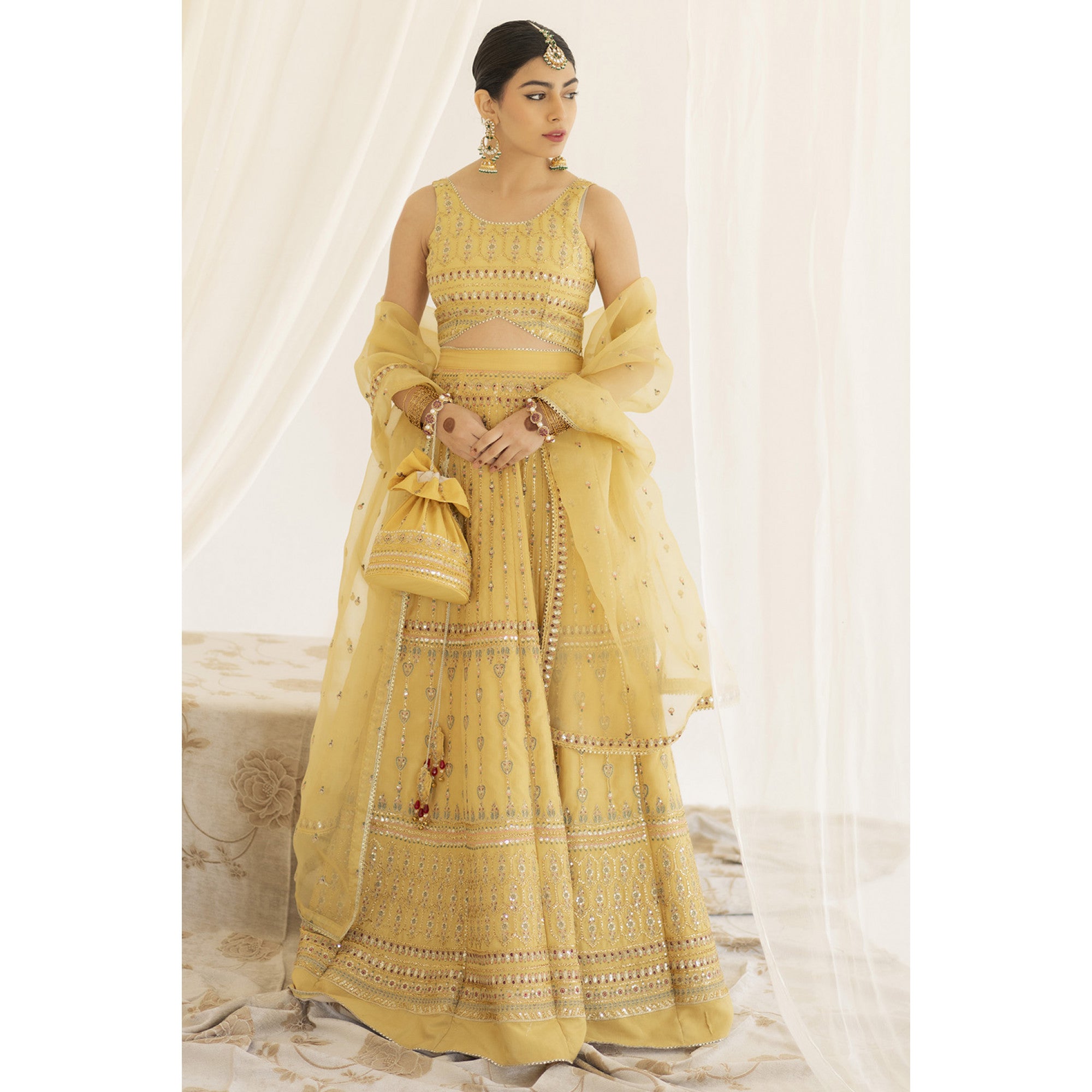 Yellow Lehenga Choli