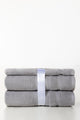 Light Grey 3Pc Zero Twist Towel Set