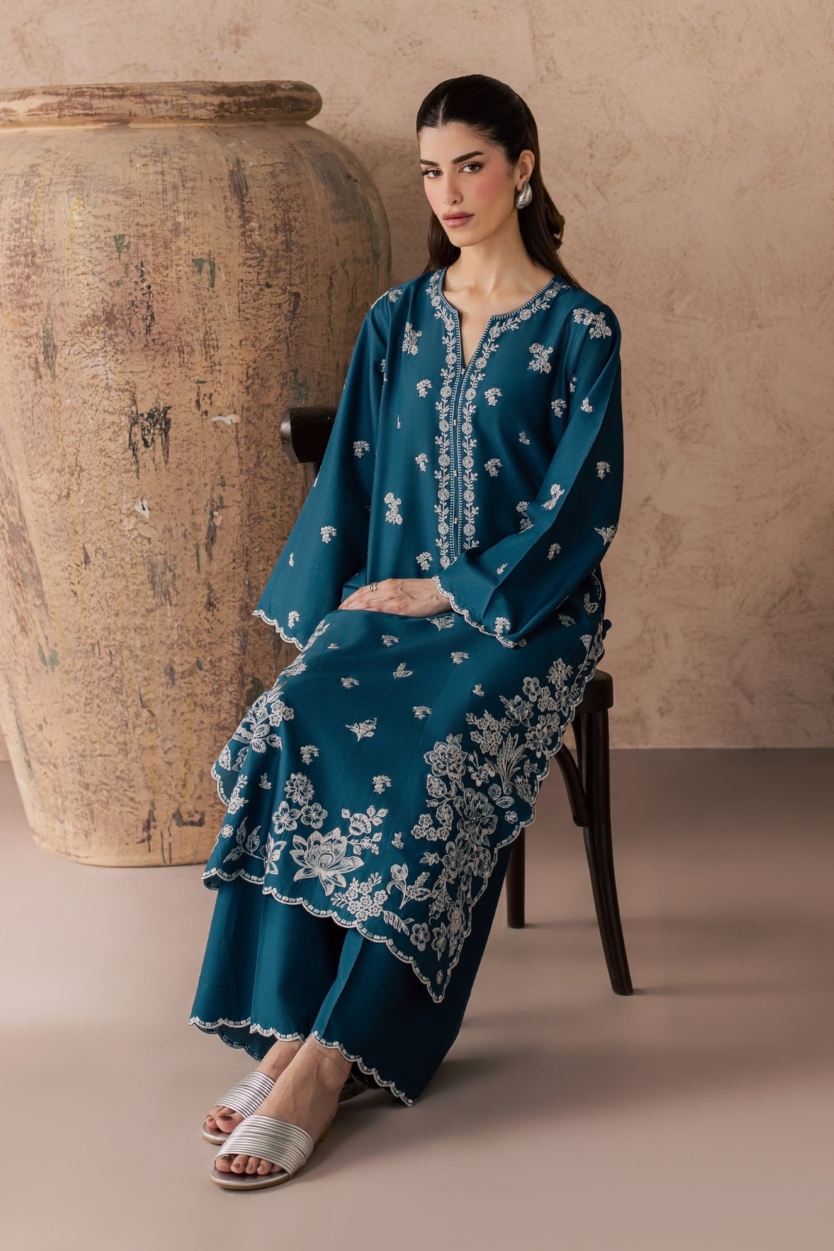Lila 2Pc - Embroidered Lawn Dress