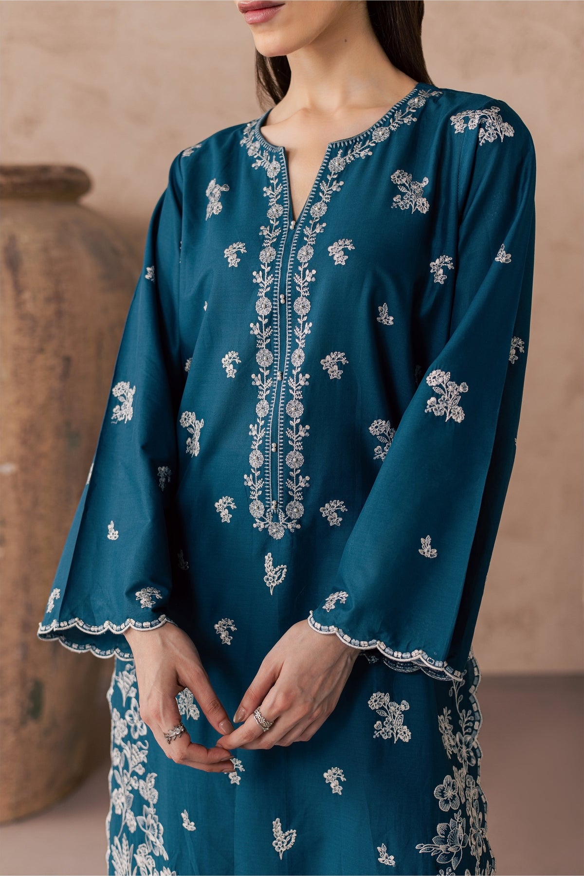 Lila 2Pc - Embroidered Lawn Dress