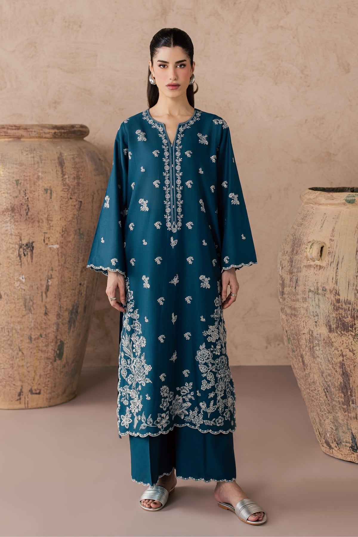 Lila 2Pc - Embroidered Lawn Dress